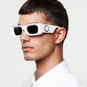 New! Versace White Sunglasses, VE4474U 314/87, Authentic